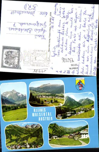 732726 Mehrbild AK Kleines Walsertal Mittelberg