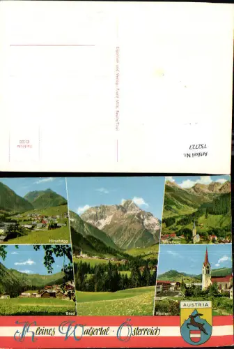 732727 Mehrbild AK Kleines Walsertal Hirschegg Mittelberg Baad Riezlern
