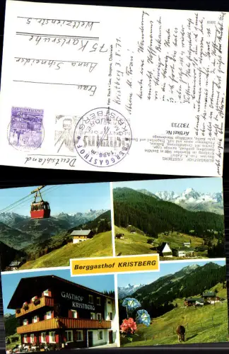 732733 Mehrbild AK Kristberg im Montafon Berggasthof Kristberg Seilbahn Gondel
