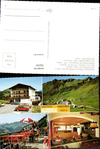 732737 Mehrbild AK Faschina Fontanella Großes Walsertal Alpengasthof Rössle