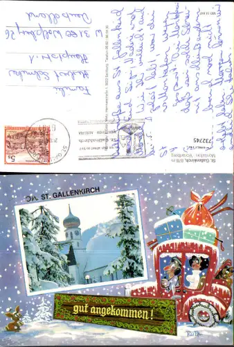 732745 Künstler AK Rupa St Gallenkirch Auto Geschenke Humor