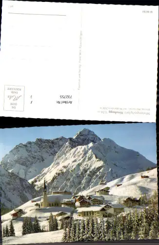 732755 Hirschegg Kleines Walsertal mit Widderstein im Winter