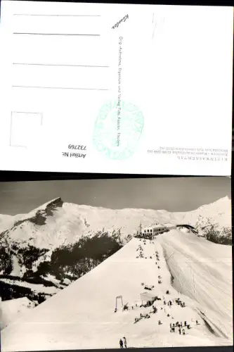 732769 Foto AK Kleinwalsertal Riezlern Kanzelwandbahn Bergstation mit Hoch-Ifen Wintersport