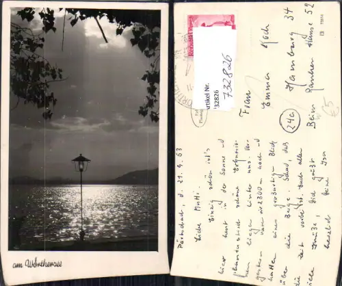 732826 Foto AK Stimmungsbild am Wörthersee Stempel-unsortiert Pörtschach am Wörthersee