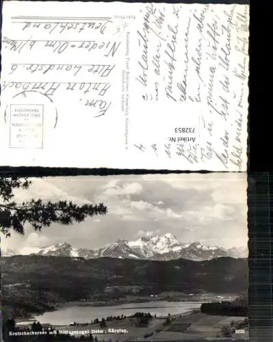 732853 Foto AK Keutschach am See Keutschachersee mit Mittagskogel Keutschacher See
