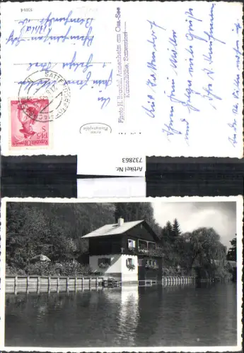 732863 Foto AK Sattendorf Kanzelhöhe Annenheim Gemeinde Treffen am Ossiacher See Haus am Ufer
