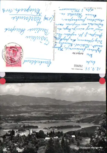 732932 Foto AK Ruine Finkenstein mit Faakersee Finkenstein am Faaker See