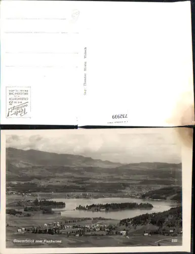 732939 Foto AK Gesamtblick vom Faakersee Villach Finkenstein am Faaker See