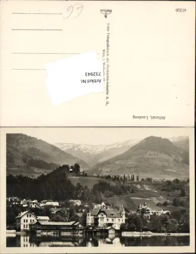 732943 Foto AK Millstatt Landung