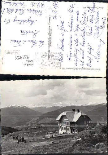 732956 Foto AK Pacheiners Alpengasthof Gerlitzenhaus Annenheim Gemeinde Treffen am Ossiacher See Villach