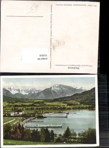 732959 Wörthersee Strandbad der Stadt Klagenfurt mit Karawanken