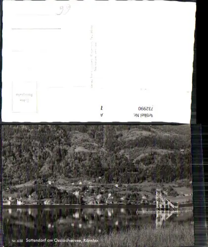 732990 Foto AK Sattendorf a. Ossiachersee Sprungturm Gemeinde Treffen am Ossiacher See
