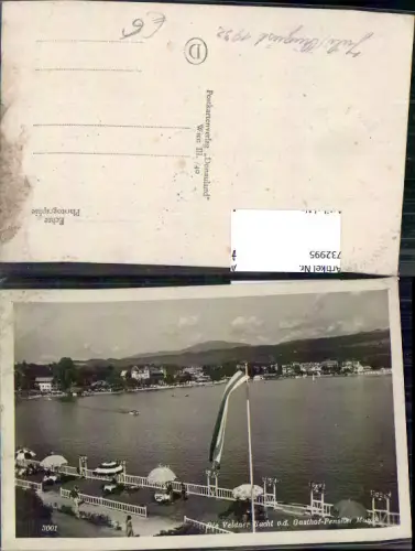 732995 Foto AK Velden Veldner Bucht v. d. Gasthof Pension Morak 1932