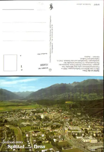 733000 Spittal a. d. Drau Blick ins Mölltal mit Reißeckgruppe