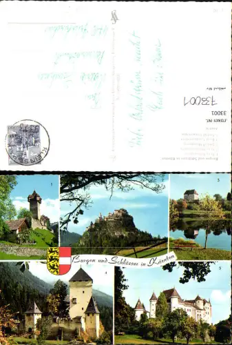 733001 Mehrbild AK Burg Schloss in Kärnten Burg Falkenstein Burg Hochosterwitz Schloss Moosburg Schloss Frauenstein