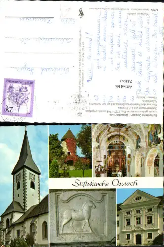733007 Mehrbild AK Ossiach Stiftskirche Ossiacher See Ansichten
