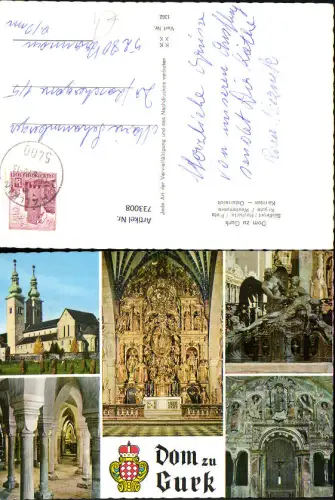 733008 Mehrbild AK Dom zu Gurk Südfront Hochaltar Pieta
