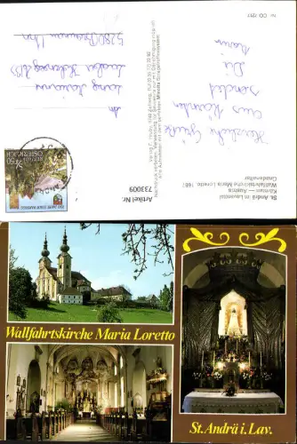 733009 Mehrbild AK St Andrä im Lavanttal Wallfahrtskirche Maria Loretto Gnadenaltar