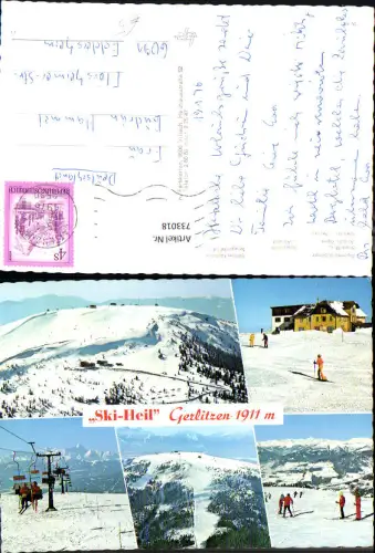 733018 Mehrbild AK Ski-Heil Gerlitzen Wintersport Annenheim Gemeinde Treffen am Ossiacher See Villach
