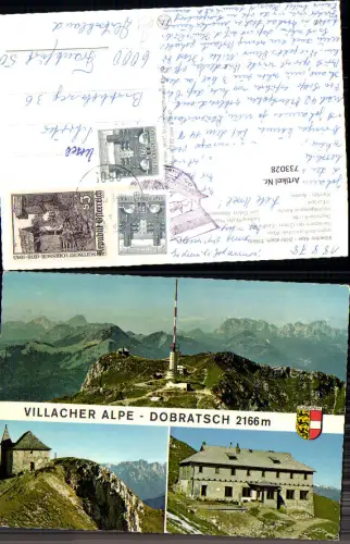 733028 Mehrbild AK Villacher Alpe Dobratsch Deutsche Kirche Ludwig-Walter-Haus Villach