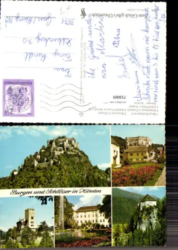 733069 Mehrbild AK Burg Hochosterwitz Geiersburg Friesach Schloss Stein Drautal Schloss Porcia Spittal a. d. Drau
