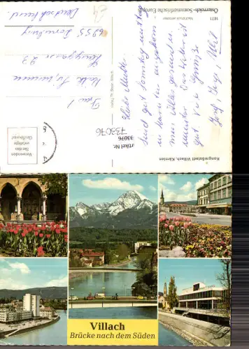 733076 Mehrbild AK Villach Brücken Konzerthaus Drogerie Laber
