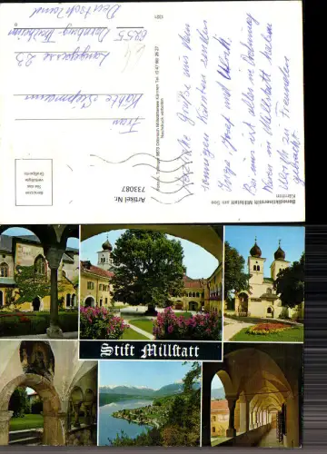 733087 Mehrbild AK Stift Millstatt am See Kreuzgang Innenhof Frontansicht