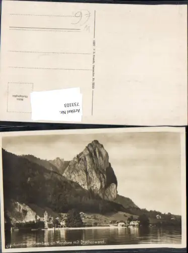 733103 Salzkammergut Plomberg am Mondsee Drachenwand Partie pub Brandt 5210