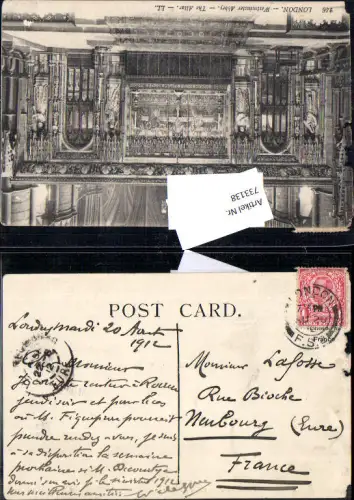 733138 Stempel-unsortiert London n. Neubourg Eure France