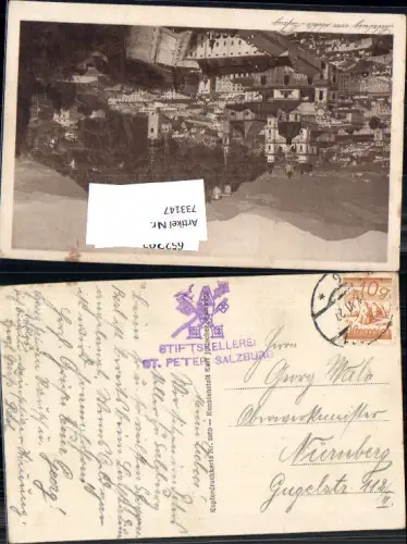 733147 Stempel-unsortiert St. Peter Salzburg Stiftskellerei n. Nürnberg
