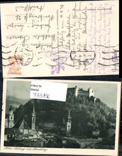 733156 Stempel-unsortiert Salzburg St. Peter Stiftskellerei n. Freiburg Breisgau