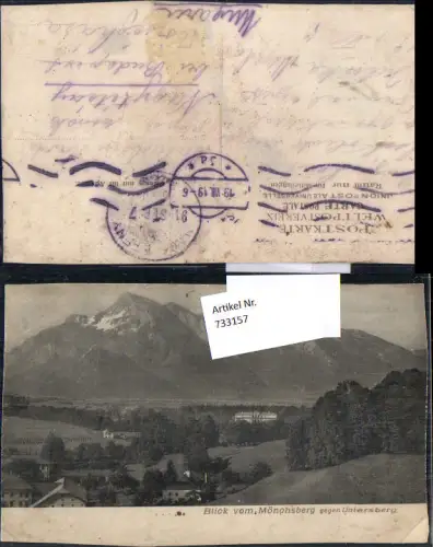 733157 Stempel-unsortiert Salzburg Mönchsberg n. Nagyteteny Budapest