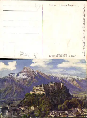 733186 Wiro Künstlerkarte 2375 D Salzburg Festung