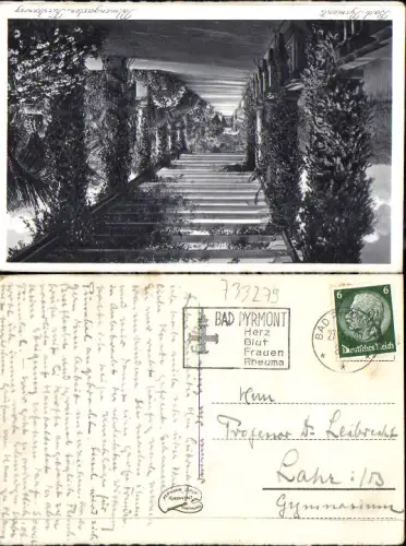 733279 Stempel-unsortiert Bad Pyrmont n. Lahr in Baden Gymnasium