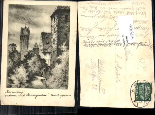 733306 tolle Künstler AK Ernst Zipperer Ravensburg Hirschgraben