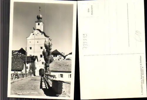 733339 Gmünd im Lisertal Stadt Turm Partie Liesertal Kärnten