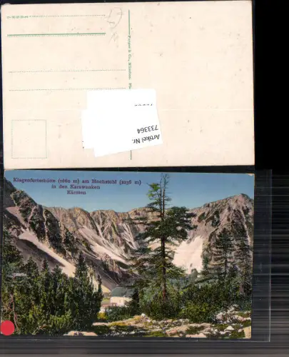 733364 Klagenfurterhütte Hochstuhl Karawanken Bärental Feistritz im Rosental pub Purger e Co. 13052