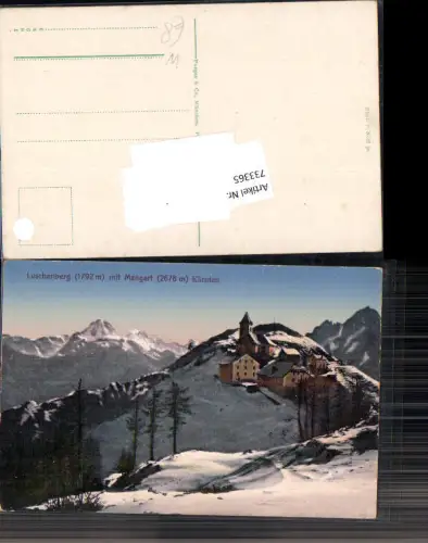 733365 Slovenia Luschariberg Tarvis Tarvisio Camporosso Monte Lussari