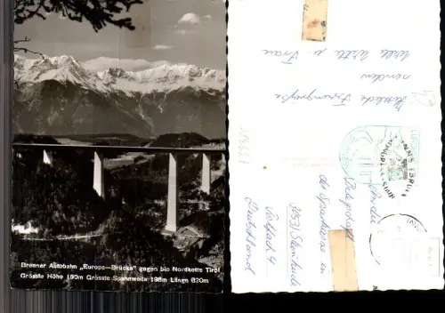733385 Brenner Autobahn Brücke Europabrücke Schönberg Stubai
