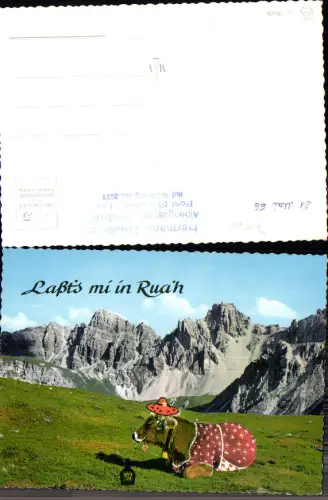 733464 Scherz Humor Scherzkarte Dolomiten Kuh Bier St. Wolfsberg St. Stefan Lavanttal