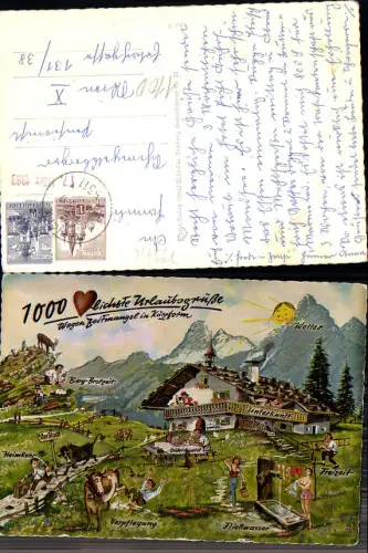 733476 Scherz Humor Scherzkarte Schreibfaulheit Sonne Alm Hütte