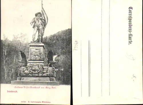 733480 Innsbruck Andreas Hofer Denkmal Berg Isel pub Lehrburger 10745