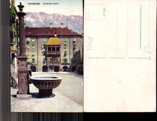 733488 Innsbruck Goldenes Dachl Brunnen pub Ottmar Zieher