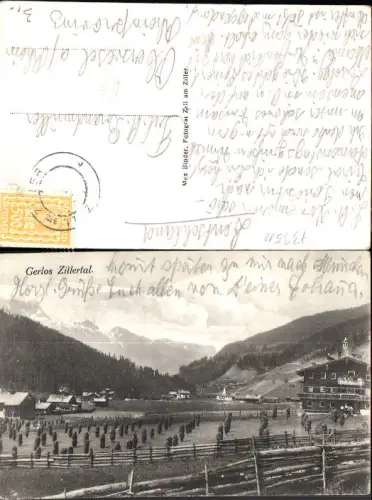 733510 Gerlos im Zillertal Tirol tolle Partie im Ort Detailansicht pub Max Binder Zell am Ziller