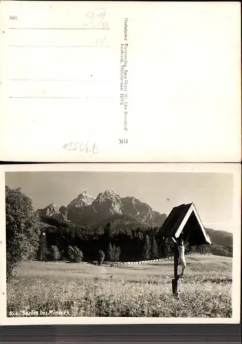 733520 Serles bei Mieders im Stubaital Stubai Kreuz Marterl Wegkreuz Telfs Telfes Neustift