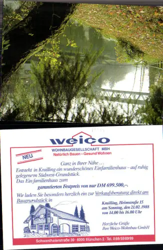 733572 Reklame Krailling Weico Wohnbaugesellschaft München Fürstenfeldbruck