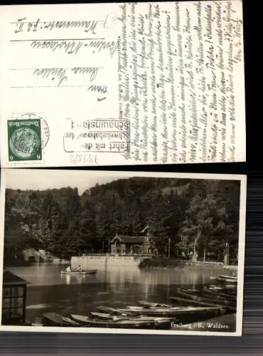 733582 Freiburg im Breisgau Waldsee Partie Boot Zille gel Berlin Nikolassee