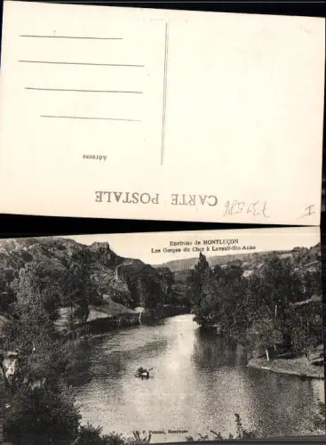 733586 Environs de Montlucon Gorges Cher Lavault Ste Anne