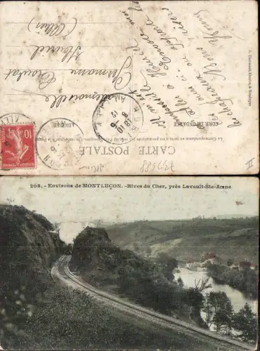 733588 Environs de Montlucon Rives du Cher Lauvault Ste Anne