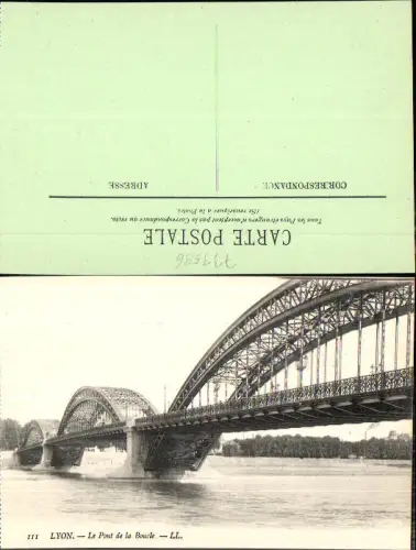 733596 France Lyon Le Pont de la Boucle Brücke pub LL 111